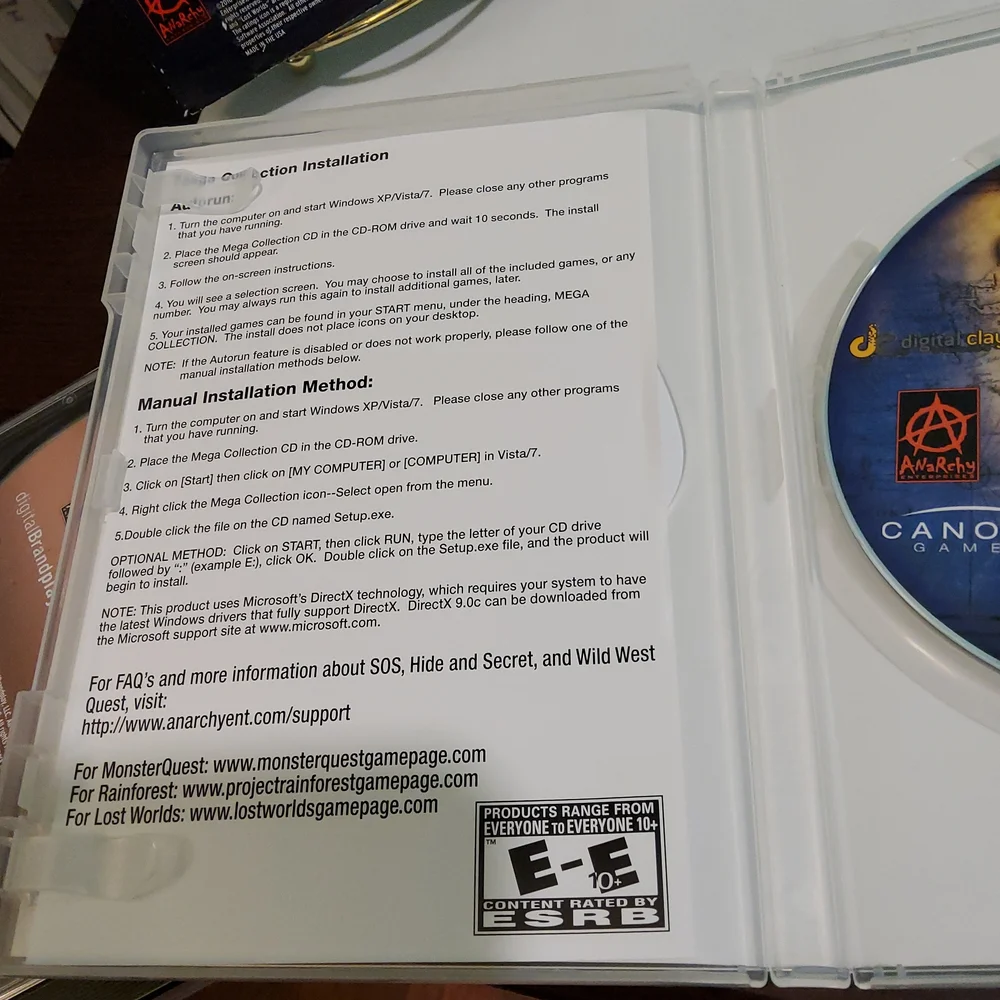 Mega Collection 6 Games w/ Xtra Disc